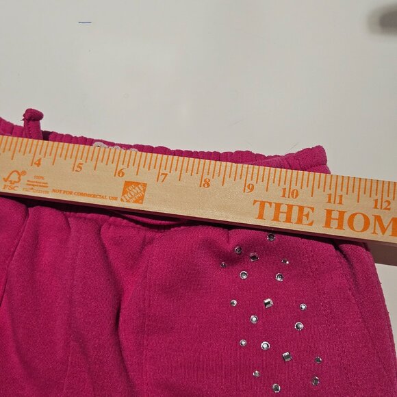 Btween Girls Size 10 Jogger Set Pink 2-Piece Fleece Rhinestones Sweat Set - Picture 10 of 13